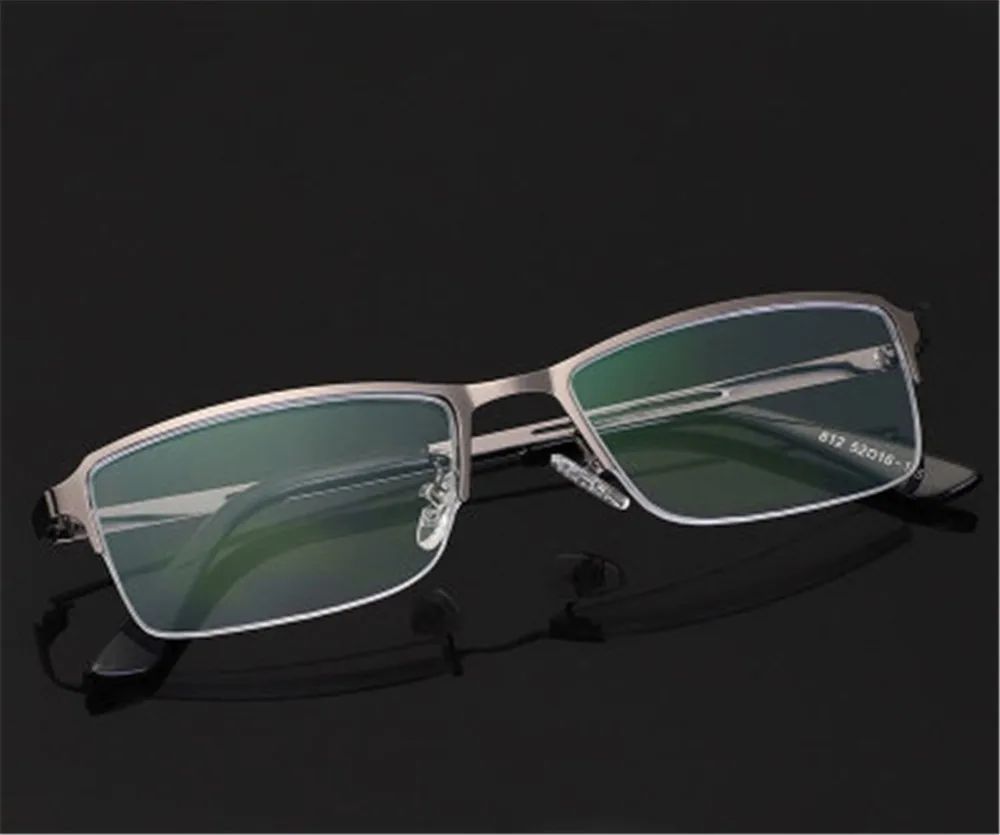 Акция 2019 портативные очки для чтения с половинной оправой из сплава мужчин и