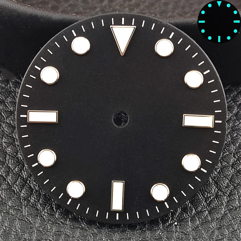 Циферблат без календаря 28 5 мм циферблат с окошком NH35 подходит для движения NH35NH36