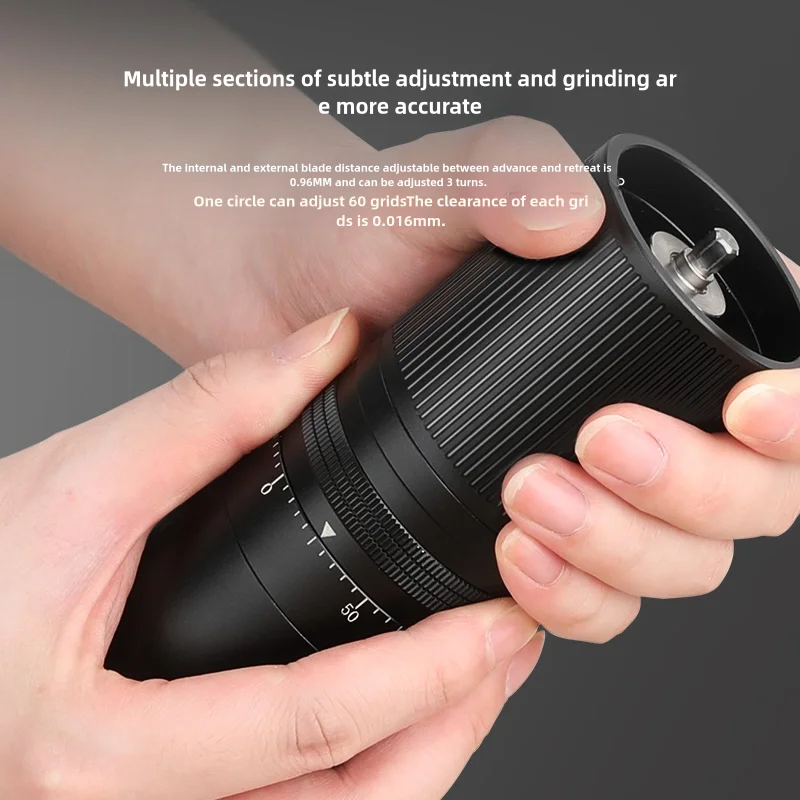 Портативная кофемолка M60 ручная с 60 насадками