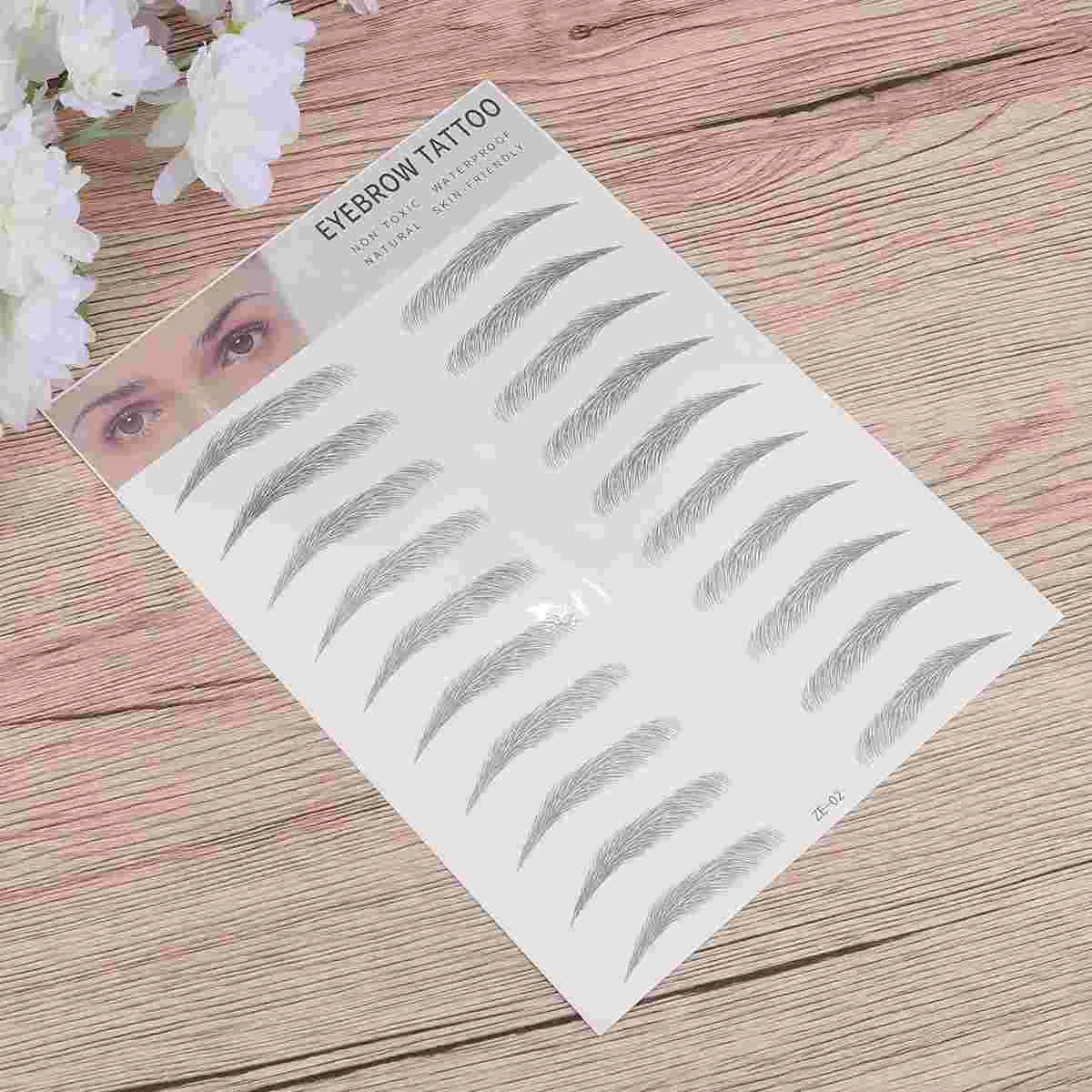 

Eyebrowtattoo Stickers False Sticker Hair Brow Like Foron Stick Temporary Fake Artificial Stencils Shape Natural 3D 4D Authentic