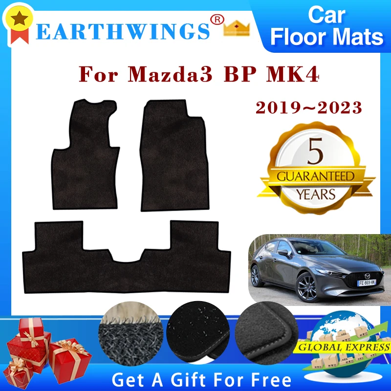 

Floor Mats For Mazda3 BP Mazda 3 MK4 2019 2020 2021 2022 2023 Non-slip Carpets Footpads Cape Rugs Cover Foot Pad Car Accessories