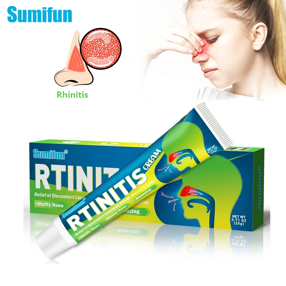 

Крем Sumifun от ринита 20 г, снимает заложенный зуд, от аллергии, синусита, помогает уснуть, забота о здоровье