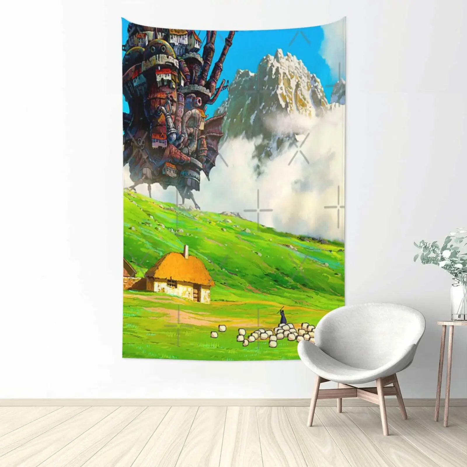 

My Heart Goes With Me Anime Tapestry Boho Decor Vertical Tapestry