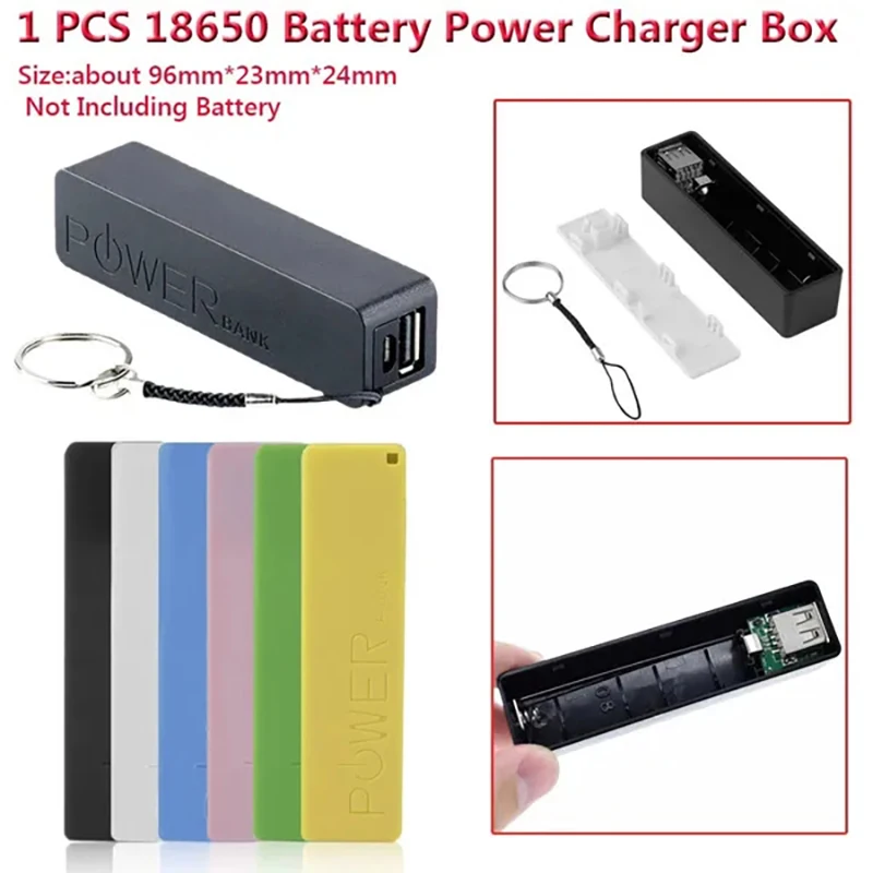 

USB Power Bank Case Kit 18650 Battery Charger DIY Box Shell Kit For Android (NO batteries)