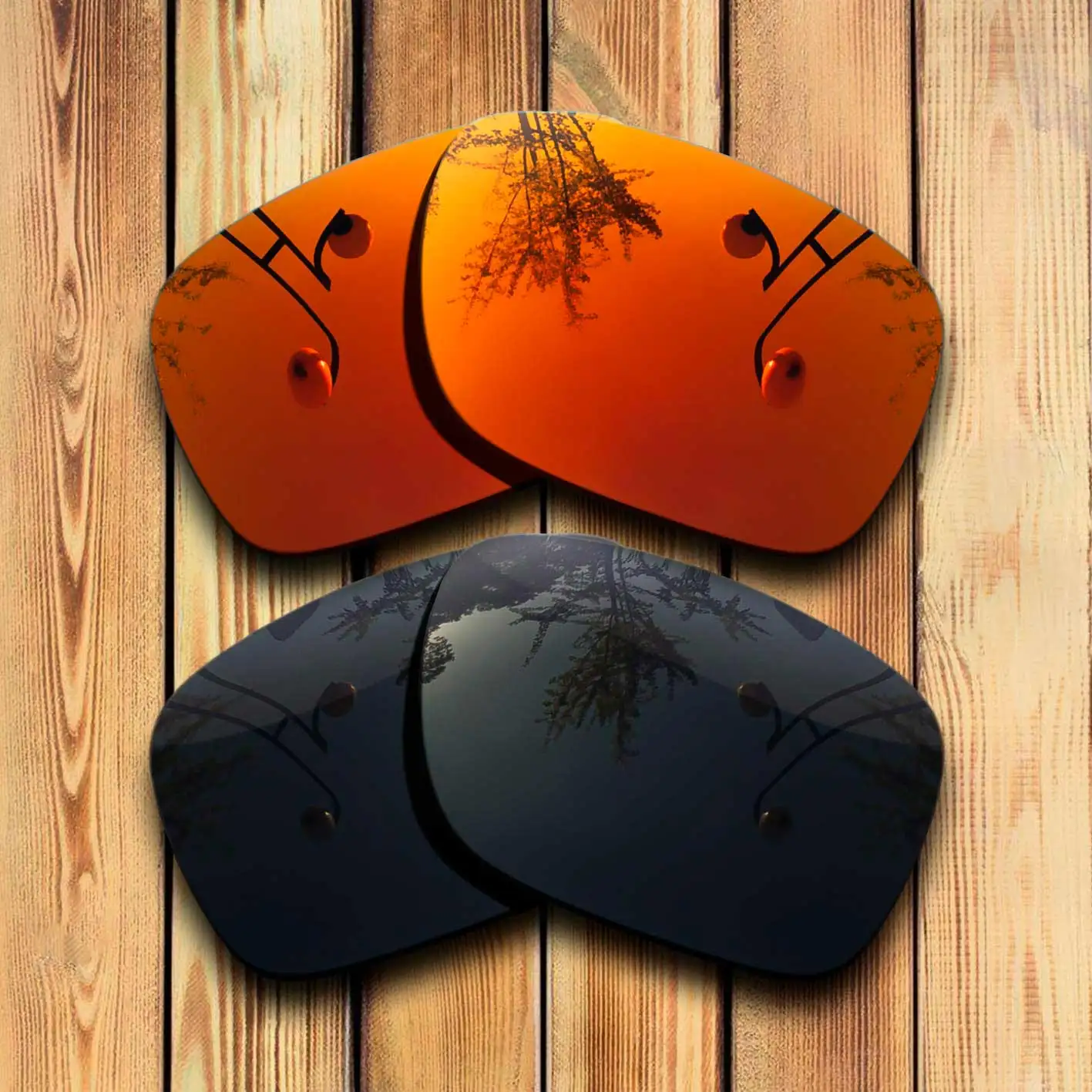 100% точно вырезанные поляризационные сменные линзы для солнцезащитных очков Holbrook