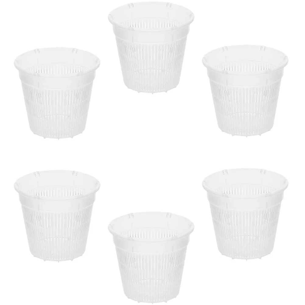 

6 Pcs Breathable Root Control Pot Plants Pots Orchid Planters Hydroponics Nursery Plastic Planting Orchids Flower Containers