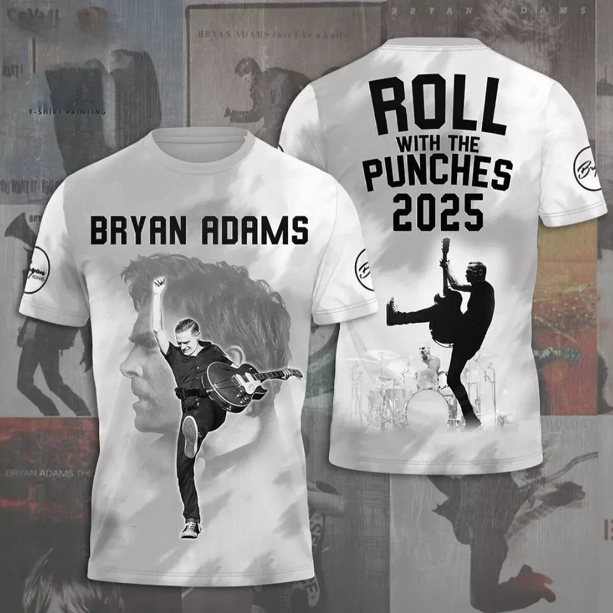 Классические футболки Bryan Adams Rock с 3D принтом, уличная одежда унисекс, летние мужские и женские трендовые футболки в стиле хип-хоп с короткими рукавами, большие топы Y2k (art.: 3920d059ec4d7) - 3920d059ec4d7
