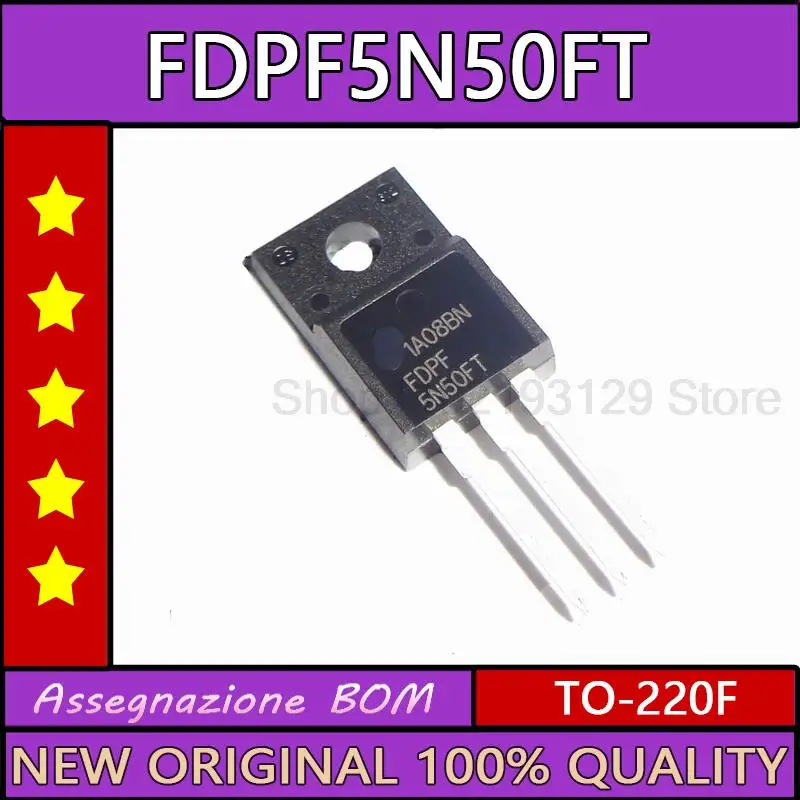 

10 шт./лот Fdpf5n50ft новый импортный полевой транзистор 4.5a 500V