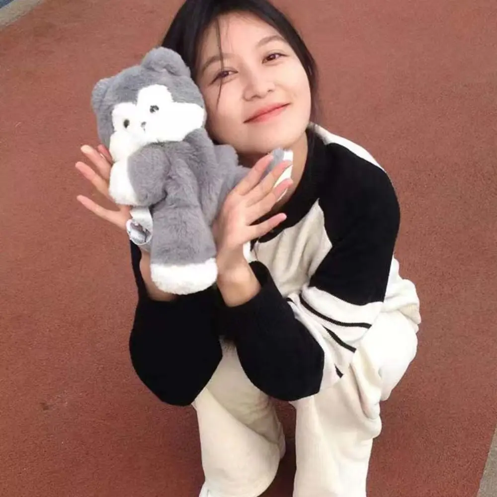 Плюшевая сумка через плечо для щенков Детский рюкзак двойного назначения в виде