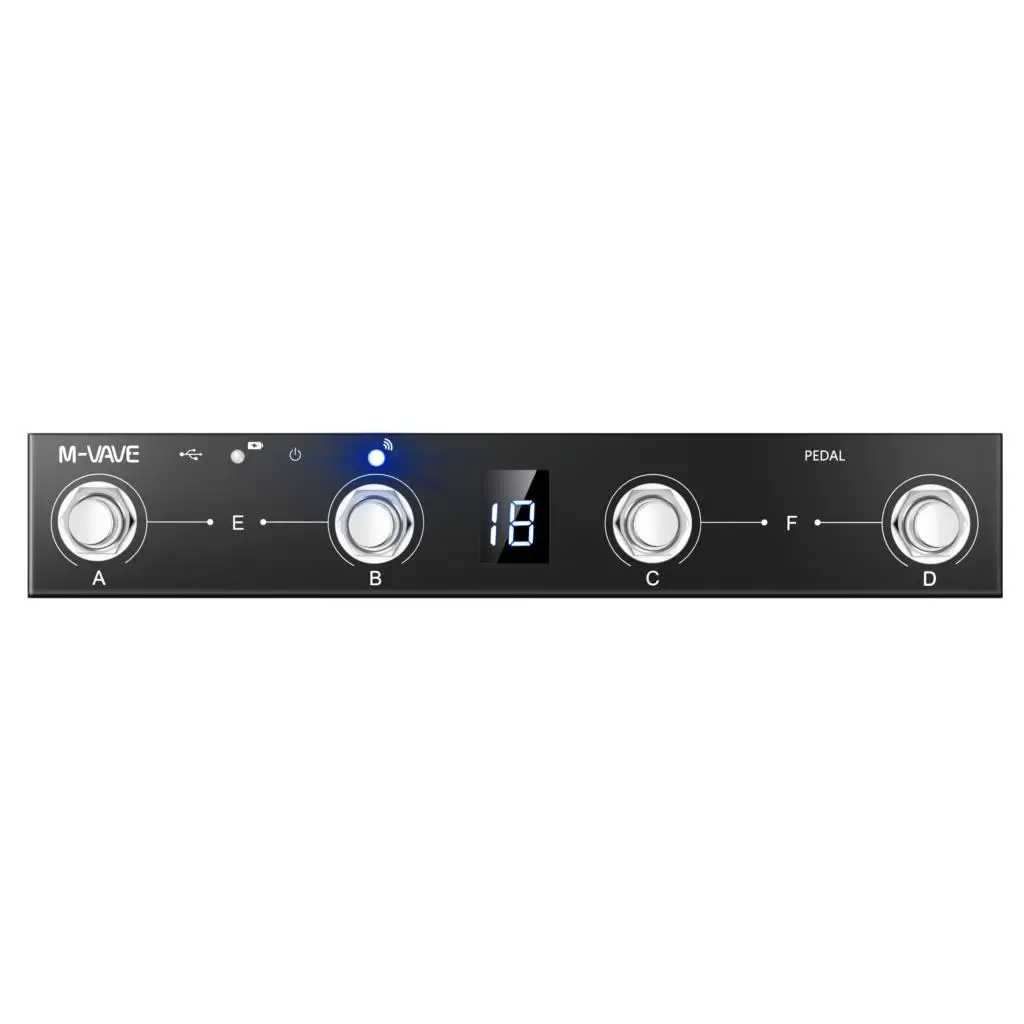 

M-vave Wireless MIDI System Guitar Accessories MIDI Controller Programmable Suit For BIAS FX 2/Expression Pedal MS-50G/G1xon