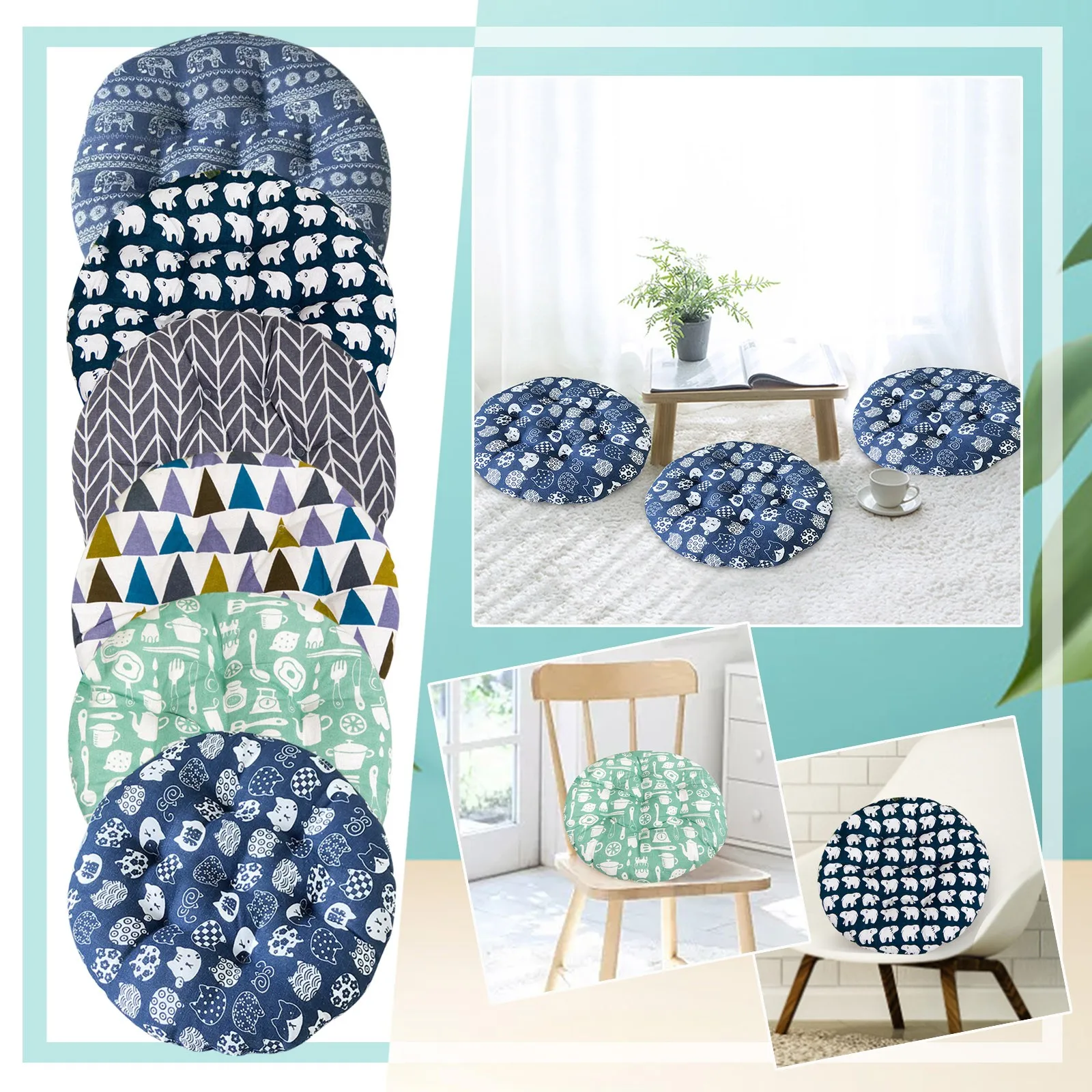 

Утолщенная Подушка, матовая подушка, подушка для стула, окрашенная Подушка для стула, утолщенная подушка, круглая подушка для стула с матовы...