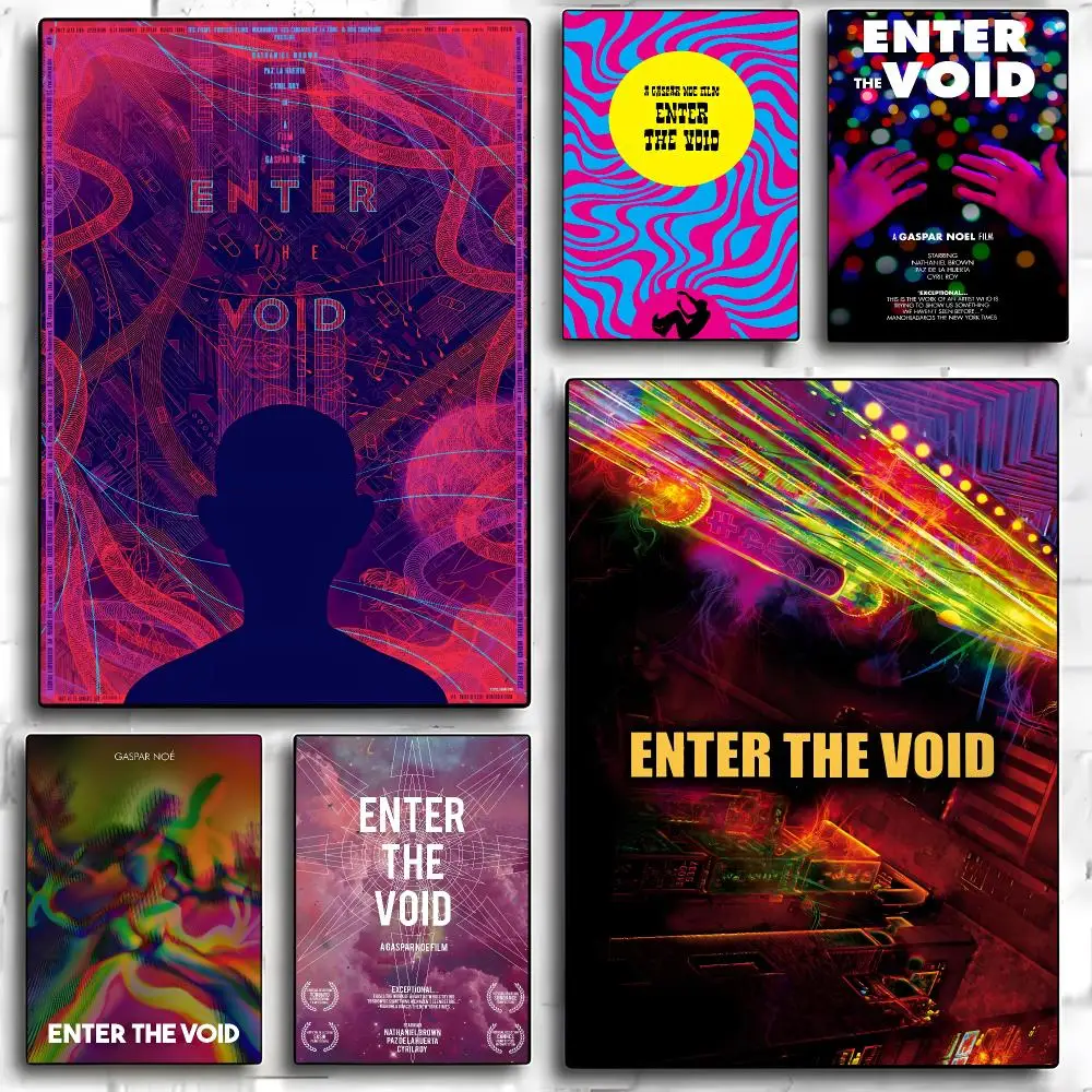 Фото Постер E-Enter The Void HD Art, самоклеящаяся наклейка на стену, декор для комнаты, водонепроницаемое украшение для дома, бара, эстетичный декор. №1