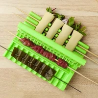 barbecue stringer skewers kebab maker box machine beef meat vegetable string grill barbecue kitchen accessories bbq gadget