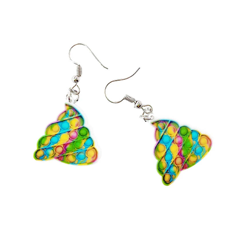 

Acrylic Earring For Women Excrement Drop Earrings Jewelry Custom Encouragement Acrylic Earring For Cute Girls Gift