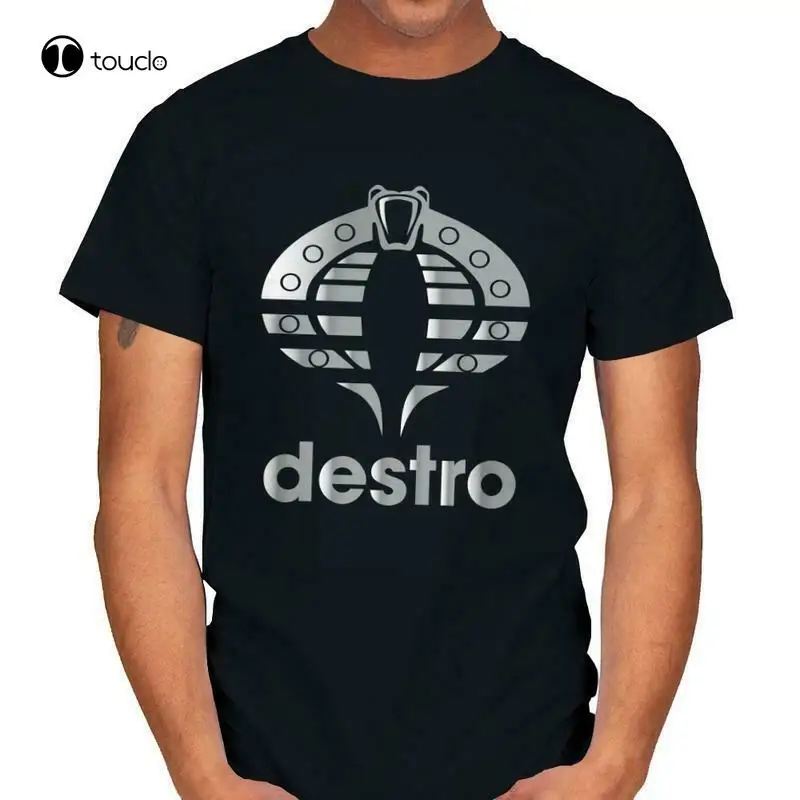 

Destro Cobra Commander G.I.Joe Hero Logo Movie Parody Funny Black T-Shirt S-5Xl Cotton Tee Shirt Unisex