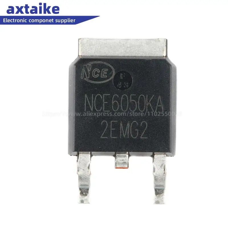 

10PCS NCE6050KA TO-252-2 60V/50A N-channel MOS Field Effect Tube