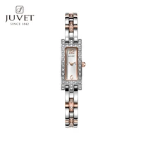 juvet swiss quartz movement ladies wristwatchestop luxury steel strap diamond dress dial women girl watch 3bar waterproof clock