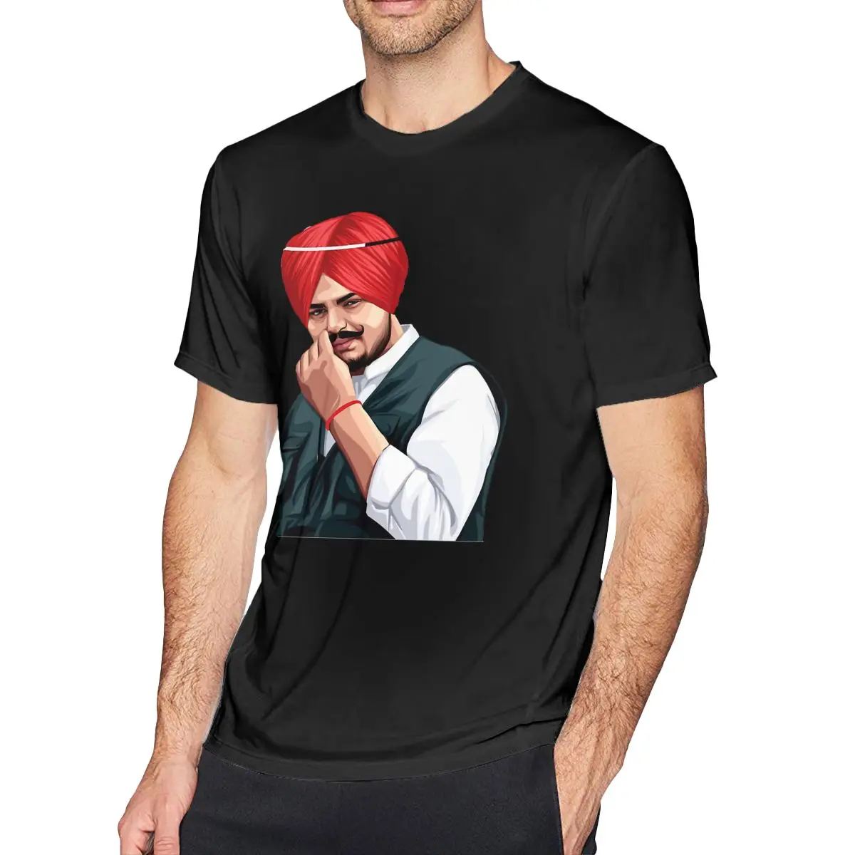 

295 Sidhu Moosewala T Shirts Men's Cotton Novelty T-Shirt Crewneck Tee Shirt Short Sleeve Clothes 4XL 5XL 6XL