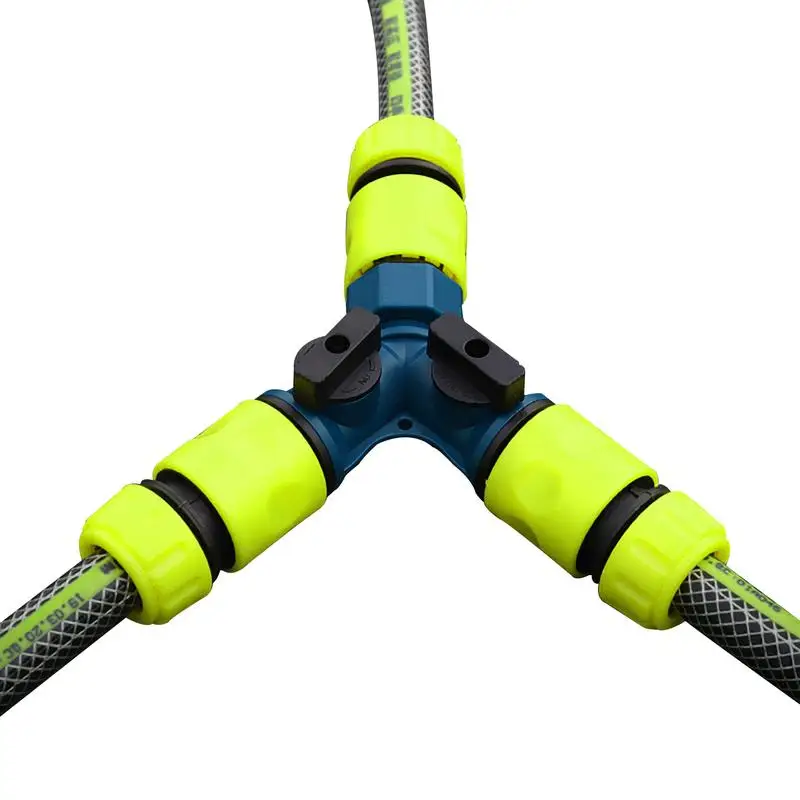 

Hose Connectors Garden Hose Y Splitter 3 Way Hose Connector Splitter No Leaking 3 Way Water Faucet Splitter Hose Y Splitter For