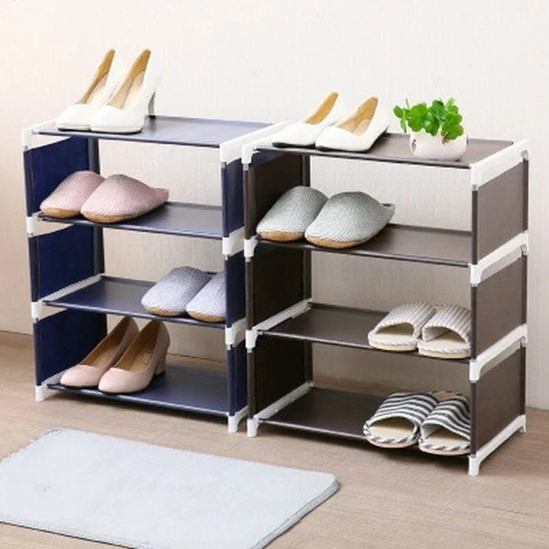 

Cabinet Nonwoven Shelf 3/4Tier Shoe Tower Shoes Rack Organizer Storage