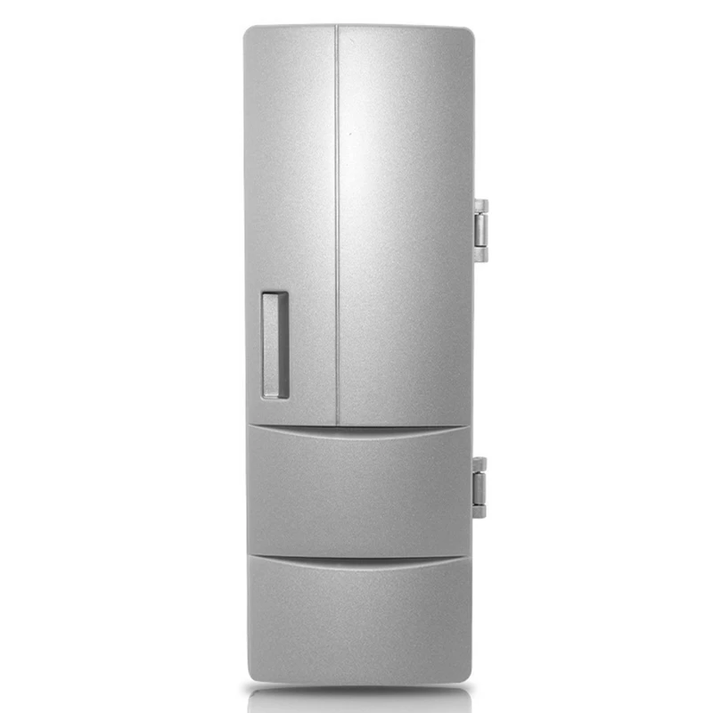 

USB Electric Fridge Office Dual-Use Beverage Fridge Mini Drink Cooler Freezer Compact Small Refrigerator for Drop Shipping