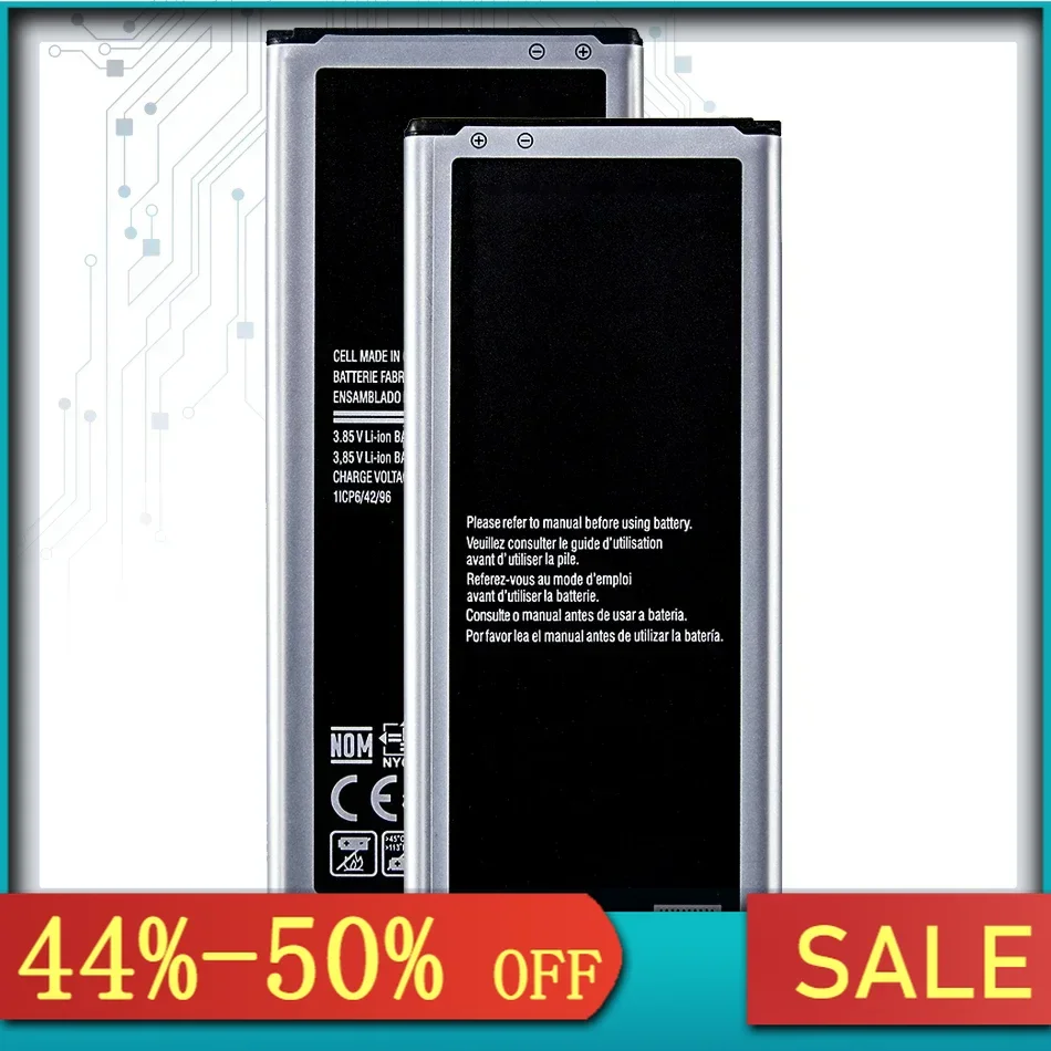 Сменный аккумулятор для Samsung Galaxy Note 4 SM N910 N910F N910A N910V N910P N910T N910H EB-BN910BBE 3220 мАч