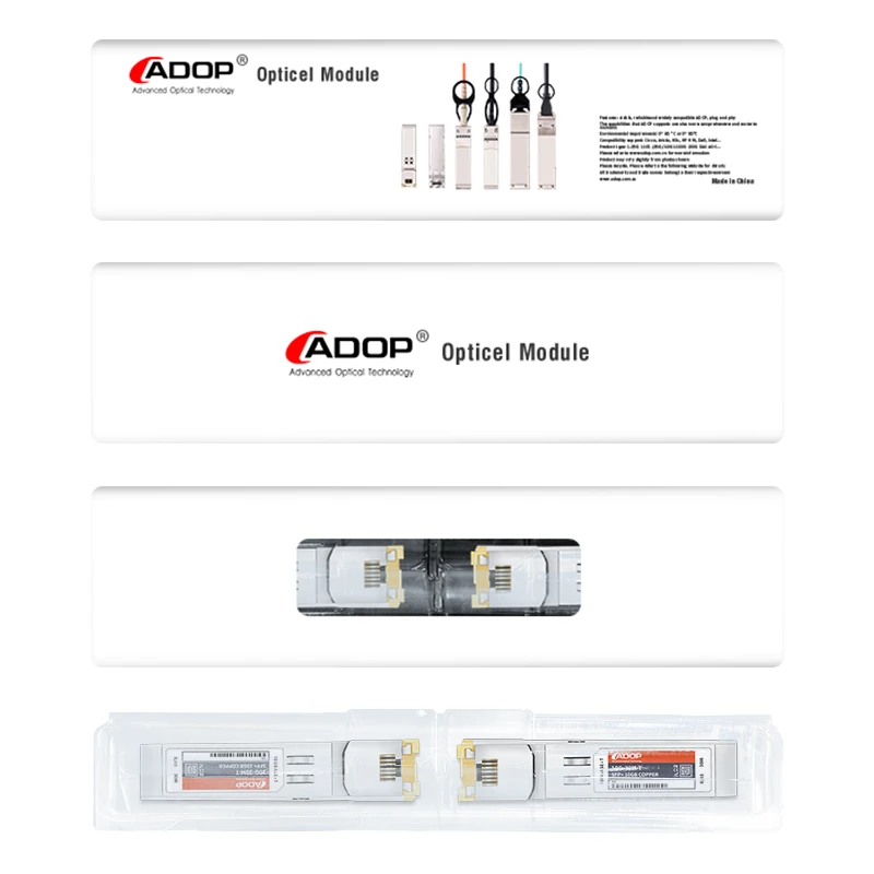 ADOP SFP+ to RJ45 Copper Module -  Transceiver for Cisco SFP-10G-T, Ubiquiti, Netgear, QNAP, Broadcom, MikroTik S+RJ10, up to 30