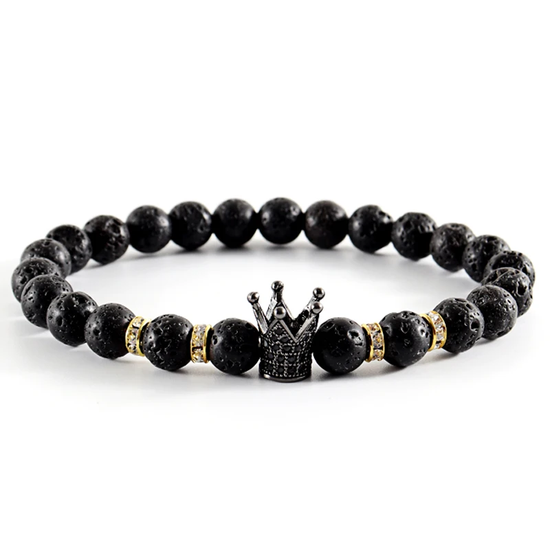 Мужской браслет с головой леопарда в стиле хип-хоп |