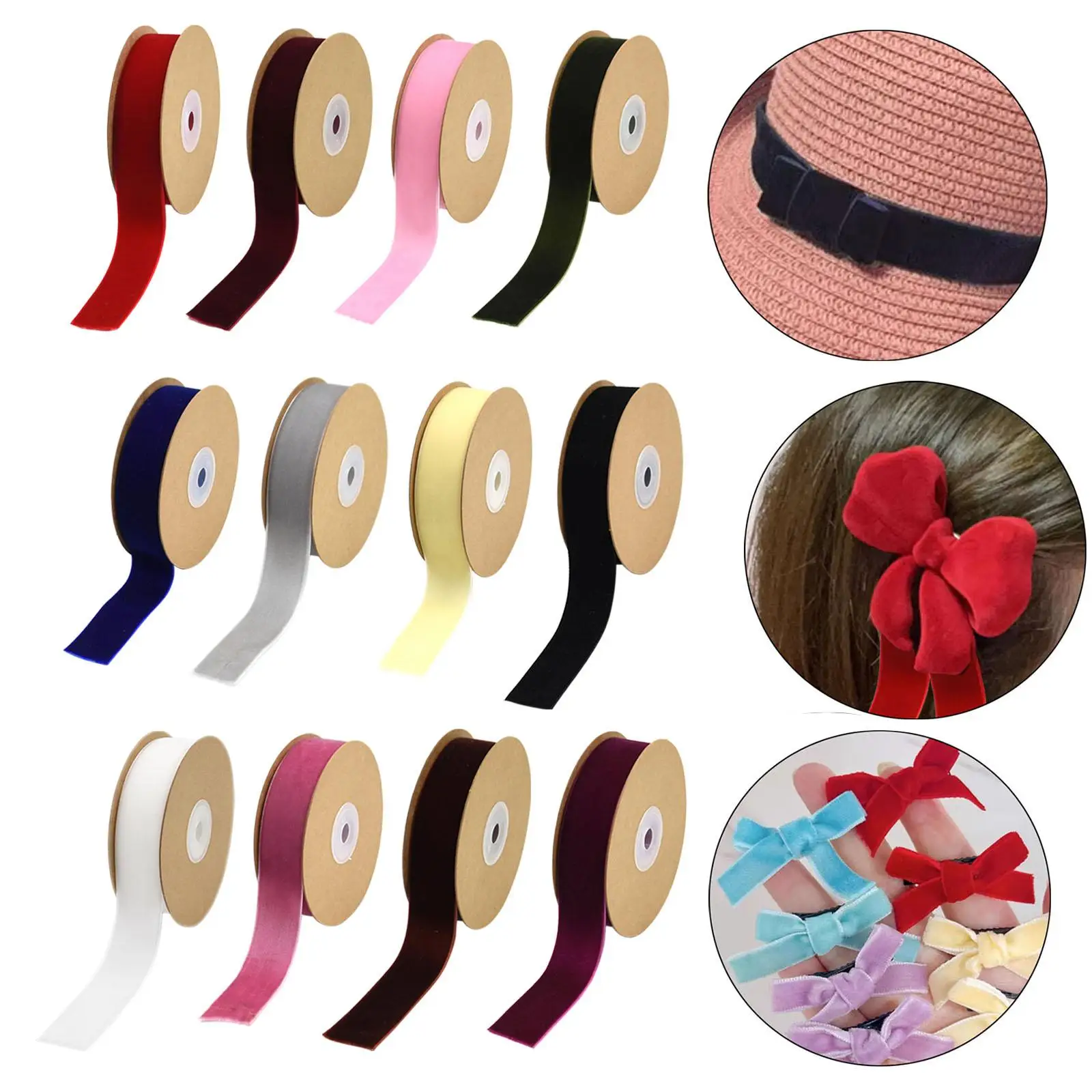 Бархатная лента модная многофункциональная для флориста сделай сам упаковки