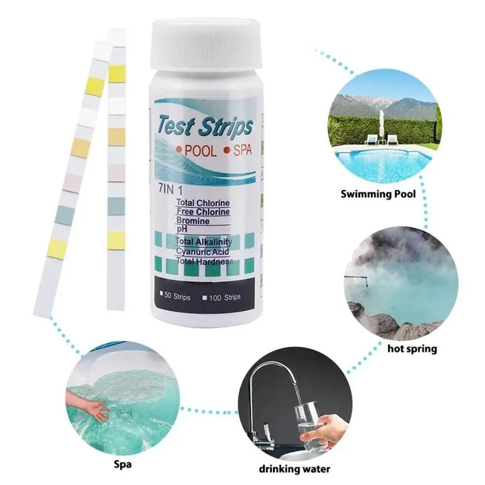 Тестовая Бумага для бассейна 3/6/7 в 1 многофункциональные тестовые полоски