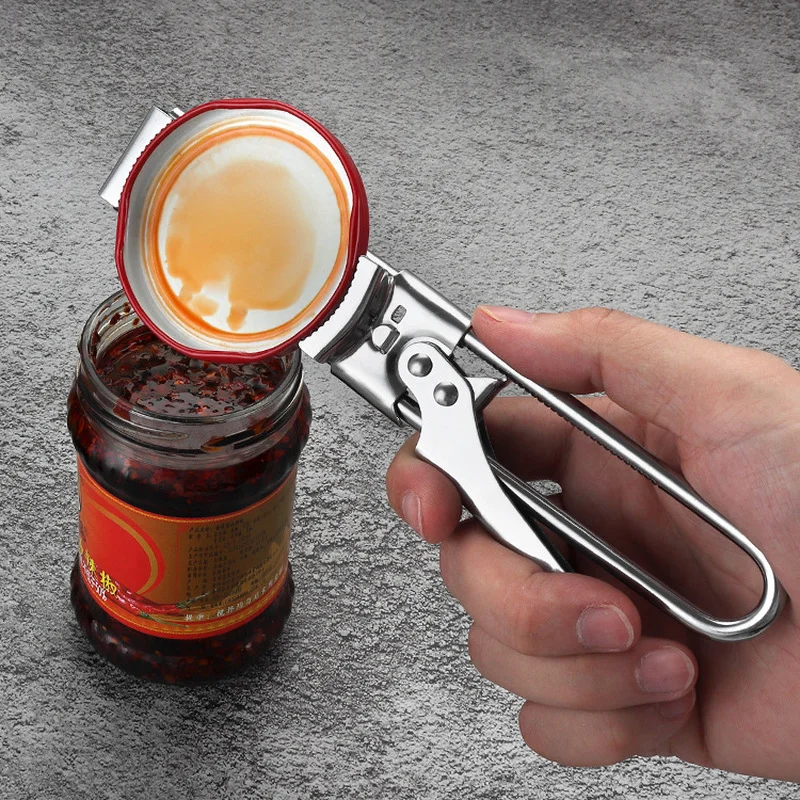 

Multifunctional Can Opener Beer Bottle Opener Adjustable Stainless Steel Manual Jar master Opener Gripper Kitchen supplies