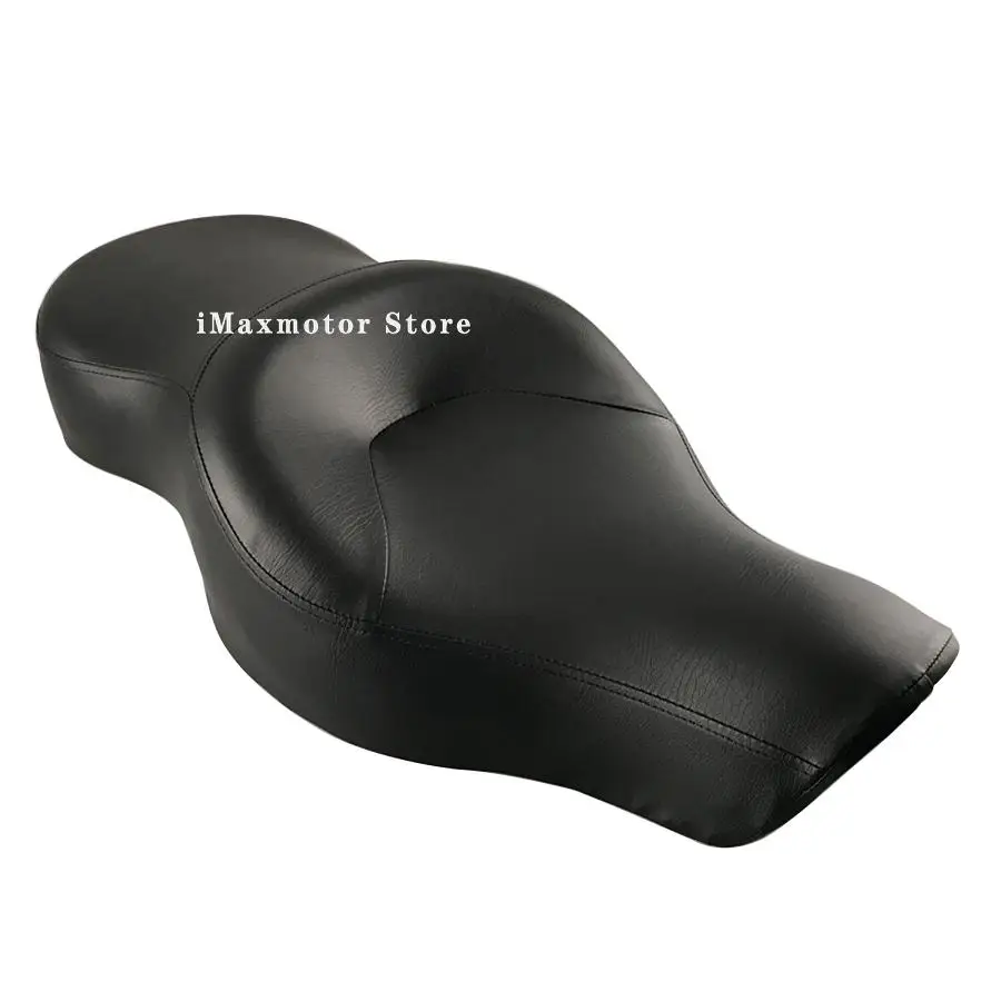 Мотоциклетное черное Двухместный сиденье для водителя подушка пассажирского