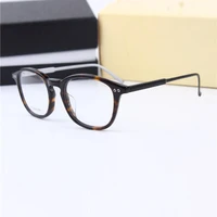 top quality titanium round lightweight fashion vintage prescription eyeglasses frames men women optical glasses frame mb614