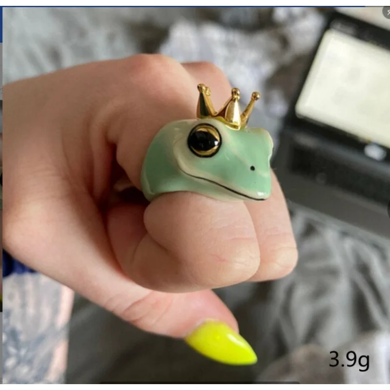 

Fashion simple fashion cute frog shape ring