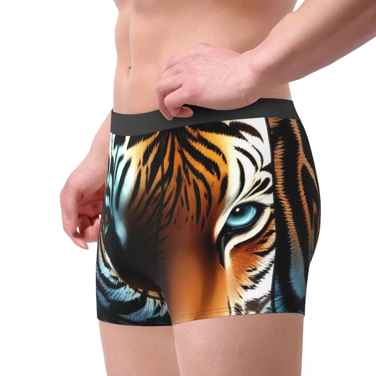 Нижнее белье Caspian Tiger эластичные трусы с принтом большого кота дизайнерские шорты