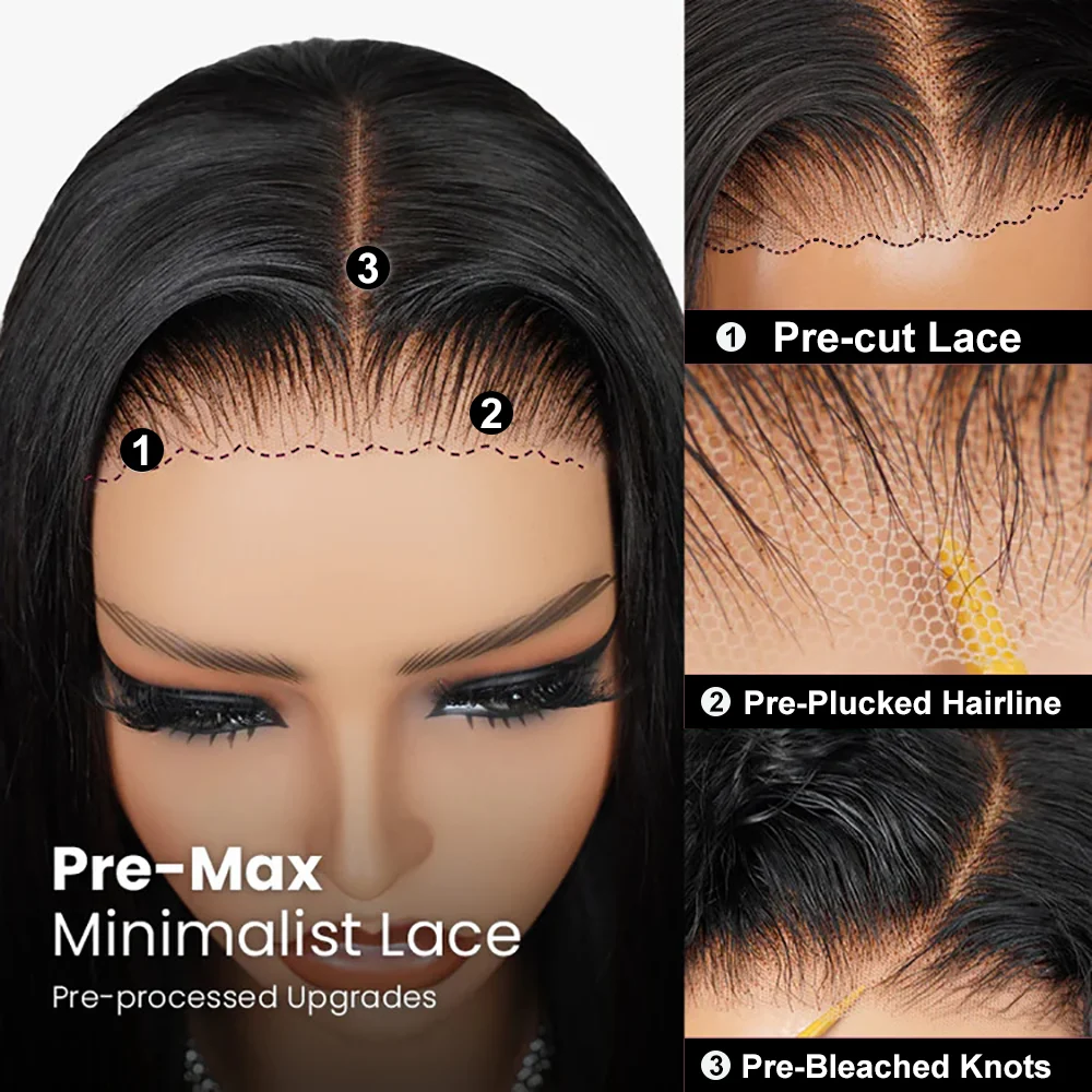 Idoli Бесклеевые парики Человеческие волосы Предварительно выщипанные вырезанные