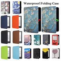 pu waterproof folding case smart protective cover for amazon all new kindle paperwhite 5 2021 6 8inch ebook reader protector