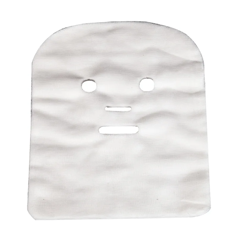 

100PCS Pure Cotton DIY Beauty Mask Salon Disposable Facial Gauze Highly Water Absorption Non-Irritating Face Gauze Mask Soft