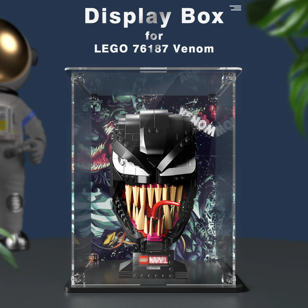 

Акриловая витрина для Lego 76187 Venom, пылезащитная прозрачная витрина, коробка для демонстрации моделей Игрушек (Набор Lego в комплект не входит)