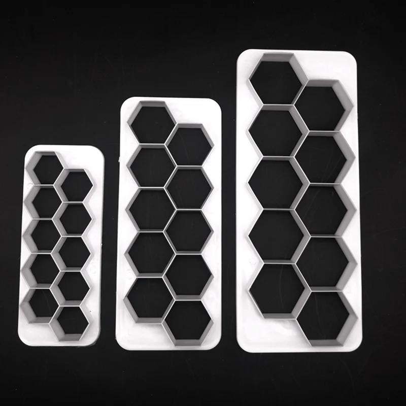 3 шт. квадратные геометрические резаки резак для помадки печенья геометрическая