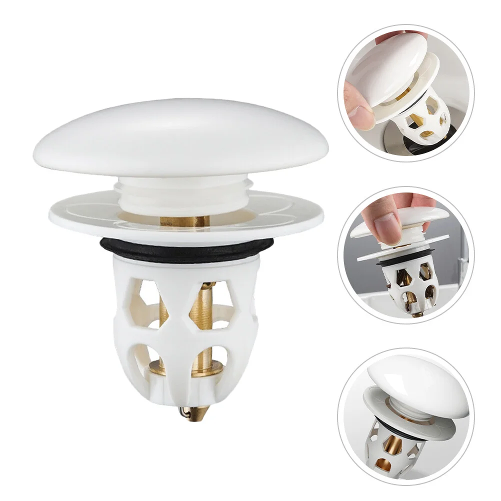 

Drain Pipe Bathroom Basin Plug Sink Stopper Replacement Anti-clogging Press-type Wash Drainer