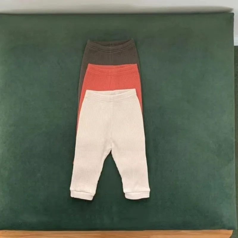 

Леггинсы однотонные для мальчиков и девочек, простые удобные мягкие хлопковые брюки для младенцев, большие штаны из полипропилена, на осень