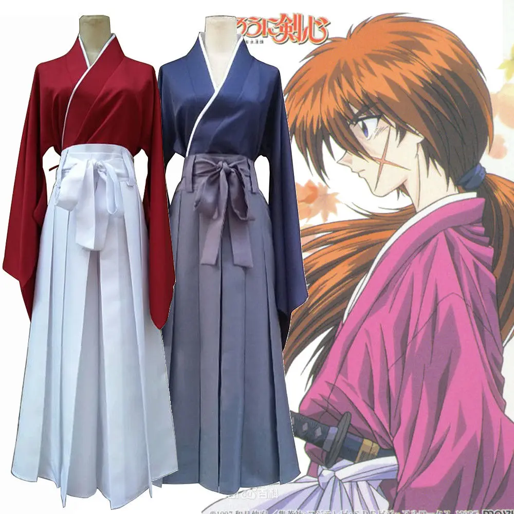 Фото Rurouni Kenshin Executioner Himura Kenshin Кимоно Кендо Костюм Косплей Костюм №1