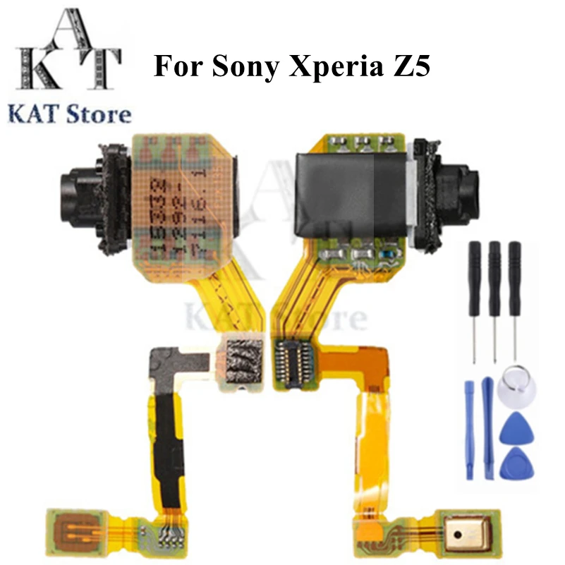 

Гибкий кабель для наушников и гарнитуры KAT для Sony Xperia Z5 E6653 E6603 E6633, запасные части для смартфона
