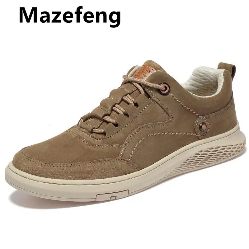 Mazefeng Men Shoes Sneakers Trend Casual Shoe Italian Breathable Leisure Male Sneakers Non-slip Footwear Men Vulcanized Shoes