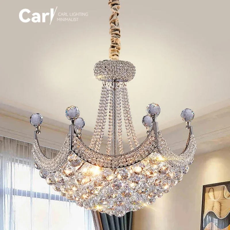 Хрустальная люстра в скандинавском стиле