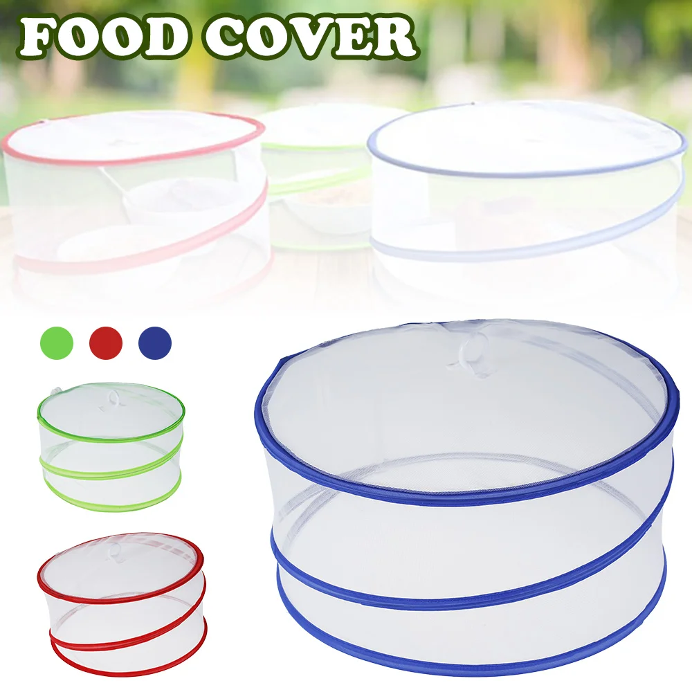 

Pop up Food Cover Set Picnic Protectors Collapsible Meal Net Storage Mesh Anti Insect Washable