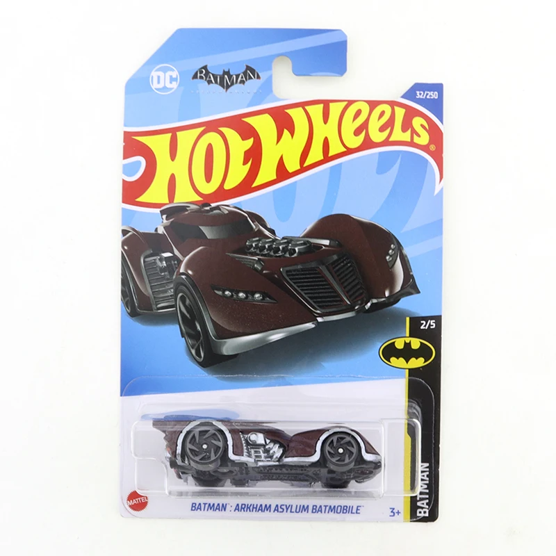 2022-32 горячие колеса Бэтмен: ARKHAM ASYLUM BATMOBILE Мини Сплав купе 1/64 Металл литье под