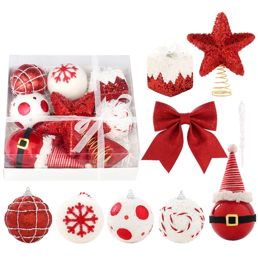 

Create a Memorable Christmas with 18PCS Ornament Balls Set Safe PVC Material Perfect for Tree and House Decoration