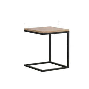 Nordic Small Table Living Room Square Small Square Table Corner Table Side Table Solid Wood Sofa Coffee Table Iron Table